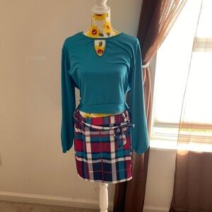 Plus size Crop and Skort Outfit XL
